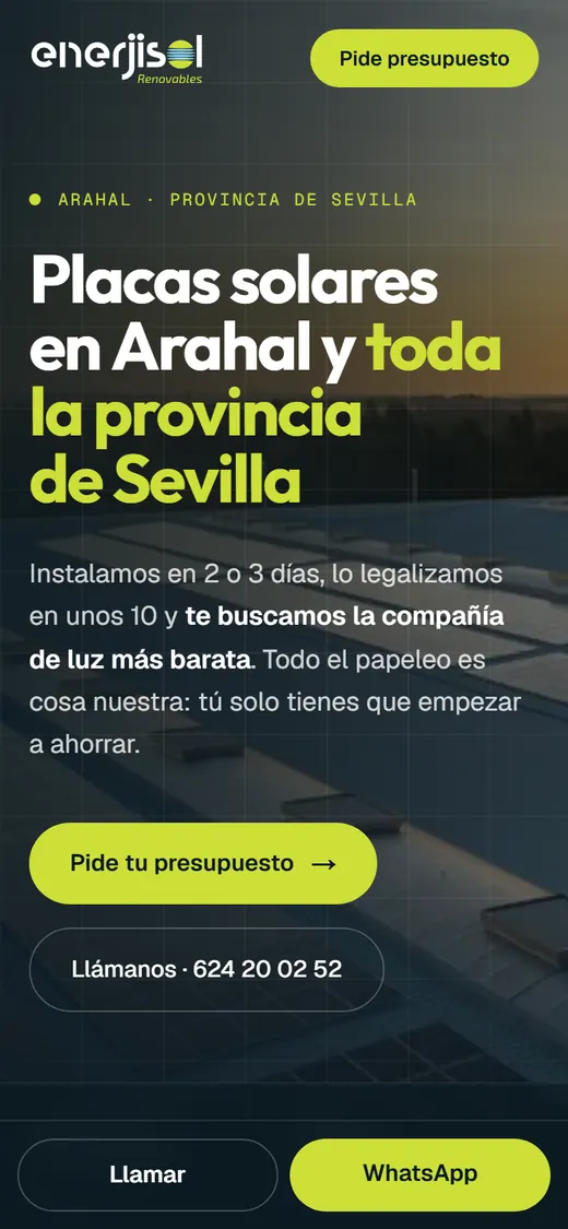 Enerjisol en el móvil