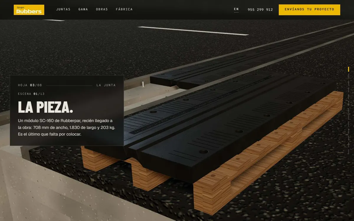 Grupo Rubbers: La pieza, modelo 3D