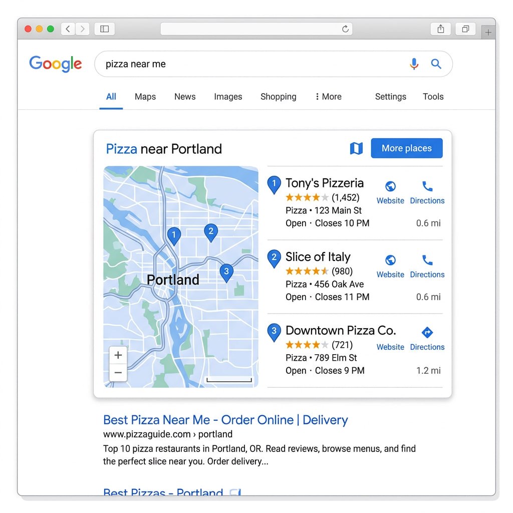 pack local google resultados